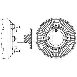 Kupplung Kühlerlüfter MAHLE CFC 204 000P