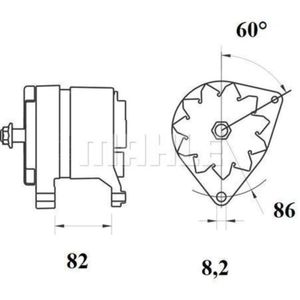 Generator MAHLE MG 216 für Rover Land 200 I 800 100 Metro Montego