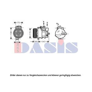 Kompressor Klimaanlage AKS DASIS 850379N für Mercedes-Benz SLK