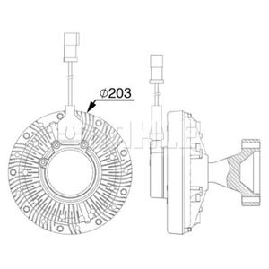 Kupplung Kühlerlüfter MAHLE CFC 253 000P