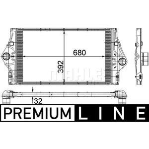 Ladeluftkühler MAHLE CI 59 000P für Renault Vel Satis Laguna II Espace IV