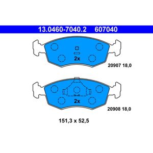 Bremsbelagsatz Scheibenbremse ATE 13.0460-7040.2 für Ford Escort IV Sierra II