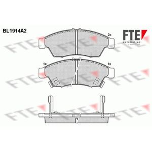 Bremsbelagsatz Scheibenbremse FTE 9010504