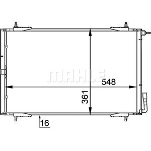 Kondensator Klimaanlage MAHLE AC 220 000P für Peugeot 206 Van