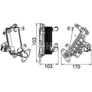 Ölkühler Automatikgetriebe MAHLE CLC 25 000P für Skoda VW Octavia II Combi