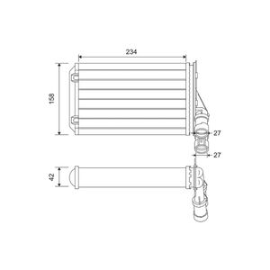 Wärmetauscher Innenraumheizung VALEO 812044 für Citroën Peugeot ZX