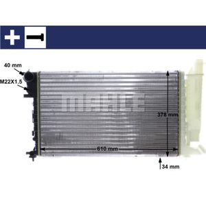 Kühler Motorkühlung MAHLE CR 481 000S für Citroën Peugeot ZX