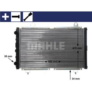 Kühler Motorkühlung MAHLE CR 499 000S für Citroën Fiat Peugeot C25 Ducato J5