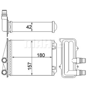 Wärmetauscher Innenraumheizung MAHLE AH 246 000S für Renault Opel Trafic II