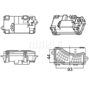 Regler Innenraumgebläse MAHLE ABR 5 000S für Audi R8