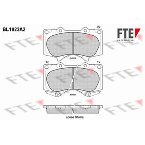 Bremsbelagsatz Scheibenbremse FTE 9010509