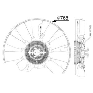 Lüfter Motorkühlung MAHLE CFF 526 000P