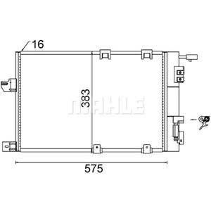 Kondensator Klimaanlage MAHLE AC 339 000S für Opel Astra F G Caravan