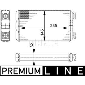 Wärmetauscher Innenraumheizung MAHLE AH 138 000P für Renault Opel Trucks