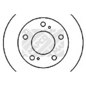 Bremsscheibe MAPCO 45504 (2 Stk.)