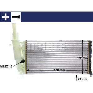 Kühler Motorkühlung MAHLE CR 354 000S für Fiat Lancia Punto Y