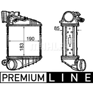 Ladeluftkühler MAHLE CI 299 000P für Audi VW Skoda Seat A3