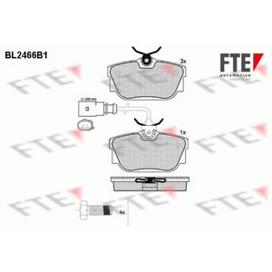 Bremsbelagsatz Scheibenbremse FTE 9010750 für VW Transporter T4