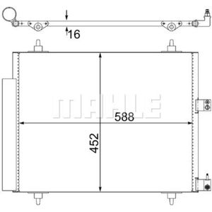 Kondensator Klimaanlage MAHLE AC 515 000S für Fiat Peugeot Citroën Lancia Ulysse