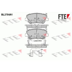 Bremsbelagsatz Scheibenbremse FTE 9010979 für Hyundai Kia Santa FÉ II Sorento