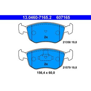 Bremsbelagsatz Scheibenbremse ATE 13.0460-7165.2 für Ford Escort V Mondeo I