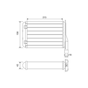 Wärmetauscher Innenraumheizung VALEO 883790 für Renault Super 5 9