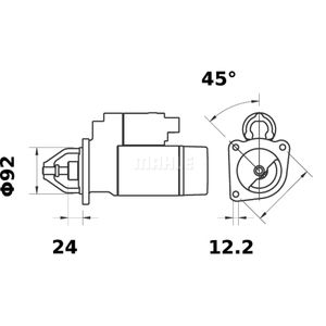 Starter MAHLE MS 12 für Land Rover Discovery I Defender Station Wagon 110/127