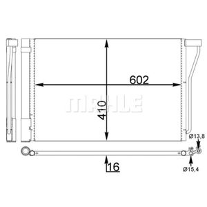 Kondensator Klimaanlage MAHLE AC 781 000S für BMW 6er X6