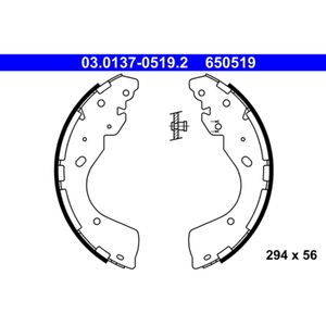 Bremsbackensatz ATE 03.0137-0519.2 für Ford Renault Ranger Alaskan