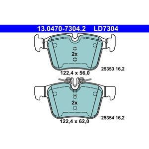 Bremsbelagsatz Scheibenbremse ATE 13.0470-7304.2 für Mercedes-Benz C