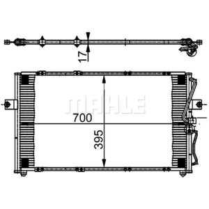 Kondensator Klimaanlage MAHLE AC 379 000S für Kia Carnival I