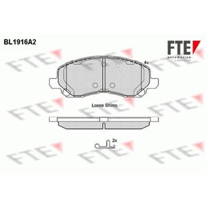 Bremsbelagsatz Scheibenbremse FTE 9010505 für Dodge Chrysler Jeep Peugeot Citroën