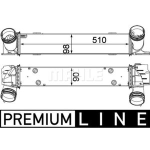 Ladeluftkühler MAHLE CI 146 000P für BMW 3er X1