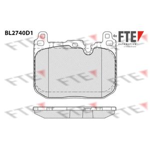 Bremsbelagsatz Scheibenbremse FTE 9011093 für Mini BMW X1