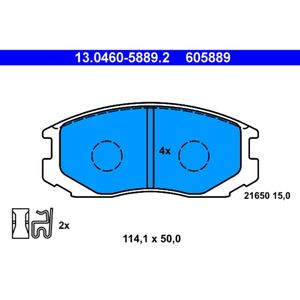 Bremsbelagsatz Scheibenbremse ATE 13.0460-5889.2