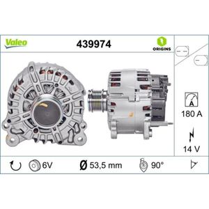 Generator VALEO 439974 für Seat VW Audi Skoda Alhambra Leon ST Golf VII Variant