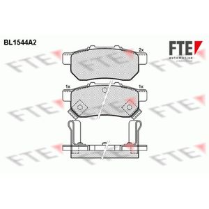 Bremsbelagsatz Scheibenbremse FTE 9010240