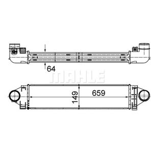 Ladeluftkühler MAHLE CI 499 000S für Land Rover Ford Freelander 2 Focus II