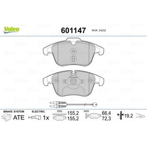 Bremsbelagsatz Scheibenbremse VALEO 601147 für Peugeot Citroën 508 I C5 III 407