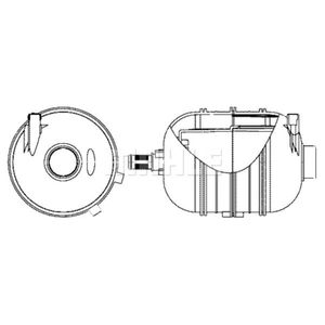 Ausgleichsbehälter Kühlmittel MAHLE CRT 10 000S für Peugeot 206+ 206 CC 207/207+