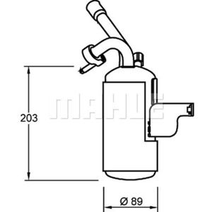 Trockner Klimaanlage MAHLE AD 276 000P für Ford Transit Connect