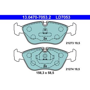 Bremsbelagsatz Scheibenbremse ATE 13.0470-7053.2 für Volvo 850 S70 V70 I