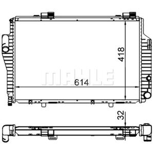 Kühler Motorkühlung MAHLE CR 307 000S für Mercedes-Benz Chrysler C