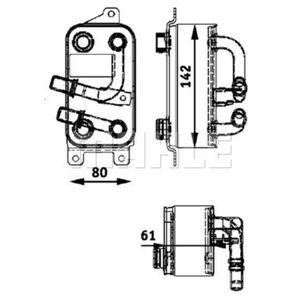 Ölkühler Automatikgetriebe MAHLE CLC 43 000P für BMW 7er