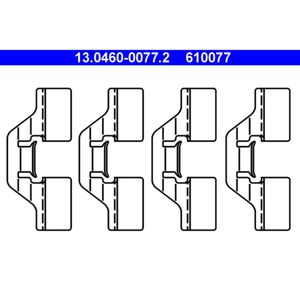 Zubehörsatz Scheibenbremsbelag ATE 13.0460-0077.2 für Renault Megane Scenic