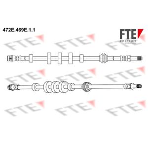 Bremsschlauch FTE 9240673 für Audi A5