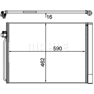 Kondensator Klimaanlage MAHLE AC 405 000P für BMW X5
