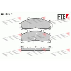 Bremsbelagsatz Scheibenbremse FTE 9010229 für Ford Usa Explorer