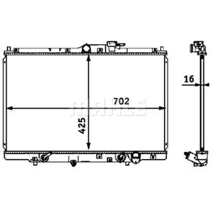 Kühler Motorkühlung MAHLE CR 547 000S