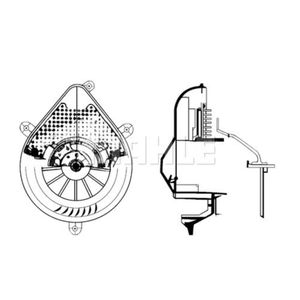 Innenraumgebläse MAHLE AB 72 000P für Peugeot 306 Break